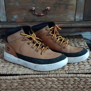 Timberland Men's Tan and Black Sneaker Boots